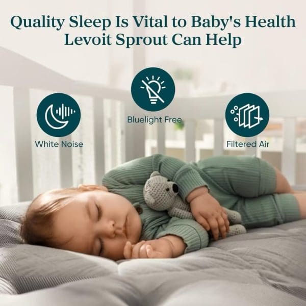 LEVOIT Sprout Air Purifier for Baby with White Noise Sound Machine and Blue-Light-Free Night Light - Image 7